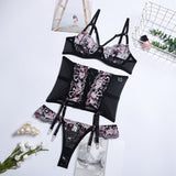 Womens Ladies Lingerie Nightwear Underwear Lace Bra Panties Sleepwear Set S