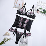 Womens Ladies Lingerie Nightwear Underwear Lace Bra Panties Sleepwear Set M