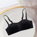 Womens Strapless Bra Push Up Brassiere Wireless Underwear Bralette S Black
