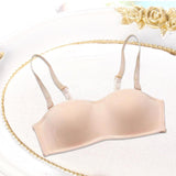 Womens Strapless Bra Push Up Brassiere Wireless Underwear Bralette L Skin