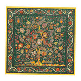Maxbell Square Scarf Flower Floral Scarf Bundle for Sleeping Wrap Headdress Green