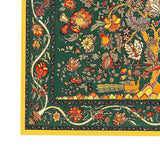 Maxbell Square Scarf Flower Floral Scarf Bundle for Sleeping Wrap Headdress Green