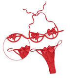 Maxbell Women Underwear Sensual Lingerie Set Mesh for Valentine's Day L
