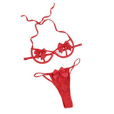 Maxbell Women Underwear Sensual Lingerie Set Mesh for Valentine's Day L