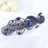 Maxbell Hair Barrette Clamp Elegant Jewelry Clip for Wedding Women  658 Blue