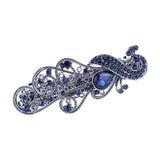 Maxbell Hair Barrette Clamp Elegant Jewelry Clip for Wedding Women  658 Blue