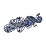 Maxbell Hair Barrette Clamp Elegant Jewelry Clip for Wedding Women  658 Blue