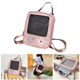 Maxbell Shoulder Bag PU Leather Zipper For School College Pink
