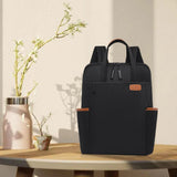 Maxbell Women Men Laptop Backpack Stylish College School Business Backpacks Black