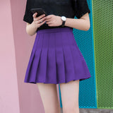 Maxbell Pleated Skirt Activewear Athletic Skorts High Waisted Deep Purple S