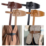 Maxbell Women's Leather Belt Dress Belts for women Coat Belt Fits Waist as described
