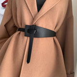 Maxbell Women's Leather Belt Dress Belts for women Coat Belt Fits Waist as described
