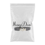 Maxbell Women Nordic Waist Belt Round Buckle Band Coat Girdle Belt Black Lengthened