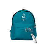 Maxbell 1x Korean Squid Game Backpack Bag Sport Bag Casual School Bag for Boy Girl Blue Multi-shape