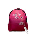 Maxbell 1x Korean Squid Game Backpack Bag Sport Bag Casual School Bag for Boy Girl Pink