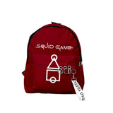 Maxbell 1x Korean Squid Game Backpack Bag Sport Bag Casual School Bag for Boy Girl Red