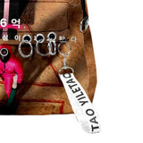 Maxbell 1x Korean Squid Game Backpack Bag Sport Bag Casual School Bag for Boy Girl Multicolor