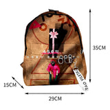Maxbell 1x Korean Squid Game Backpack Bag Sport Bag Casual School Bag for Boy Girl Multicolor