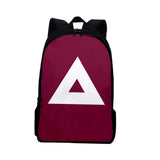 Maxbell Tv Korean Squid Game Backpack Bag Sport Bag Casual School Bag for Boy Girl Triangle