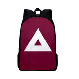 Maxbell Tv Korean Squid Game Backpack Bag Sport Bag Casual School Bag for Boy Girl Triangle