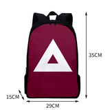 Maxbell Tv Korean Squid Game Backpack Bag Sport Bag Casual School Bag for Boy Girl Triangle