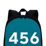Maxbell Tv Korean Squid Game Backpack Bag Sport Bag Casual School Bag for Boy Girl 456