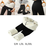 Maxbell Womens Fleece Lined Tights Winter Warm Leggings High Waist Slimming Trousers S M