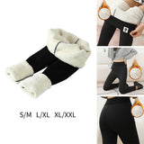 Maxbell Womens Fleece Lined Tights Winter Warm Leggings High Waist Slimming Trousers S M
