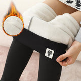 Maxbell Womens Fleece Lined Tights Winter Warm Leggings High Waist Slimming Trousers S M