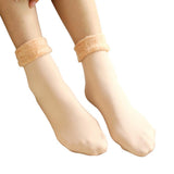 Maxbell Winter Warm Thick Socks Snow Boots Thermal Socks Velvet Sleeping Socks Skin