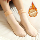 Maxbell Winter Warm Thick Socks Snow Boots Thermal Socks Velvet Sleeping Socks Skin