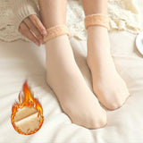 Maxbell Winter Warm Thick Socks Snow Boots Thermal Socks Velvet Sleeping Socks Skin