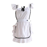 Maxbell Maid Apron Lingerie Uniform Cosplay Costume for Women Gift No knee socks