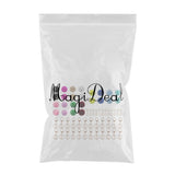 Maxbell 72Pcs Multicolor Pompom Ball Keychain Kit Bag Pompom Ball DIY Cell Phone