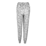 Maxbell Womens Lounge Pants Elastic Waist Lightweight Casual Workout Loose Sweatpant White M