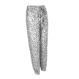 Maxbell Womens Lounge Pants Elastic Waist Lightweight Casual Workout Loose Sweatpant White M