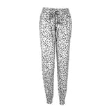 Maxbell Womens Lounge Pants Elastic Waist Lightweight Casual Workout Loose Sweatpant White M
