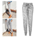 Maxbell Womens Lounge Pants Elastic Waist Lightweight Casual Workout Loose Sweatpant White M