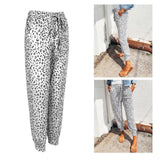 Maxbell Womens Lounge Pants Elastic Waist Lightweight Casual Workout Loose Sweatpant White M