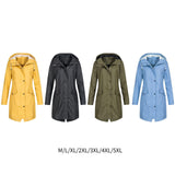 Maxbell Women Hiking Hooded Jacket Outdoor Sport Coat Waterproof Hooded Raincoat M Yellow
