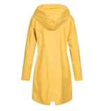 Maxbell Women Hiking Hooded Jacket Outdoor Sport Coat Waterproof Hooded Raincoat M Yellow