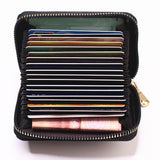 Maxbell Fashion Men Woman PU Leather Money Clip Wallet Credit Card ID Holder black
