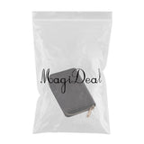 Maxbell Fashion Men Woman PU Leather Money Clip Wallet Credit Card ID Holder black