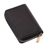 Maxbell Fashion Men Woman PU Leather Money Clip Wallet Credit Card ID Holder black