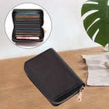 Maxbell Fashion Men Woman PU Leather Money Clip Wallet Credit Card ID Holder black