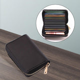 Maxbell Fashion Men Woman PU Leather Money Clip Wallet Credit Card ID Holder black