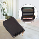 Maxbell Fashion Men Woman PU Leather Money Clip Wallet Credit Card ID Holder black