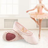 Maxbell Ballet Shoes Fitness Flats Split Sole for Girls Training Light Pink 29