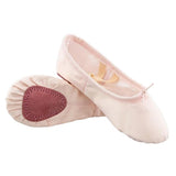 Maxbell Ballet Shoes Fitness Flats Split Sole for Girls Training Light Pink 29