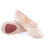 Maxbell Ballet Shoes Fitness Flats Split Sole for Girls Training Light Pink 29